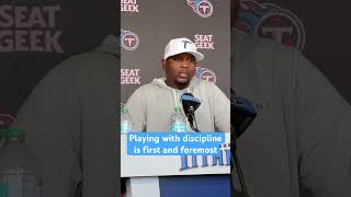 Dennard Wilson on playing with discipline titansnation tennesseetitans [upl. by Jammal215]