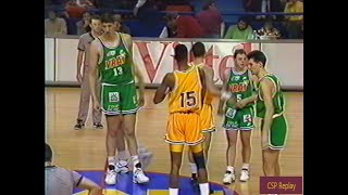 PauOrthez vs Limoges  le CSP face à la montagne Muresan 2 mètres 30 Janvier 1993 [upl. by Nyltiak56]