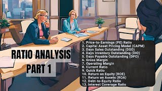 Most Important Ratio Analysis  PE  DSO  DPO  CAPM  Debt Equity  DIO  ROE  ROA [upl. by Dietz]