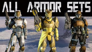 Destiny  ALL ARMOR SETS TITAN [upl. by Coulter611]