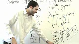 Algebra 2  Exponential Equations and Intro to Logs [upl. by Yadrahc]