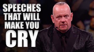 Top 15 Greatest WWE Hall Of Fame Speeches [upl. by Nelyk]