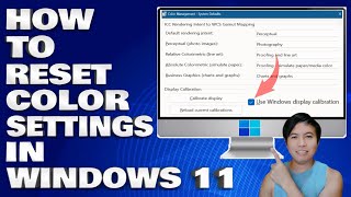 How To Reset Color Settings in Windows 1011  Restore Default Color Settings Guide [upl. by Eckart]