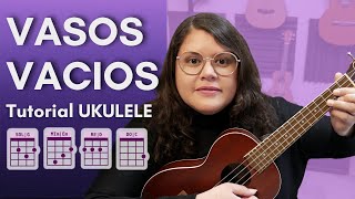 Vasos Vacios Fabulosos Cadillacs  Vicentico  Tutorial ukulele Play Along [upl. by Eenaej]