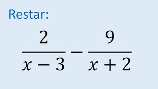 Resta de fracciones con diferente denominador polinomios ejemplo 01 [upl. by Catt]