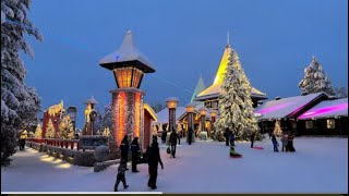 Christmas Santa Claus Village🌲🎅Rovaniemi Lapland Finland Arctic Circle home of Father Christmas [upl. by Platt]