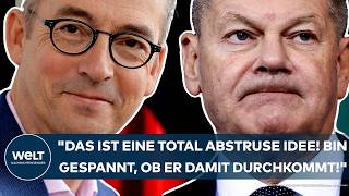 AMPELAUS Scholz quotDas ist eine total abstruse Idee Bin gespannt ob er damit durchkommtquot [upl. by Anemolif]