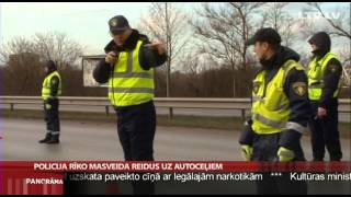 Policija rīko masveida reidus uz autoceļiem [upl. by Lenod]