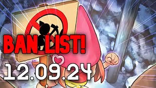 NEW BANLIST Why Did They Bring THESE Back 12th of September 2024 BANLIST masterduel [upl. by Garwood10]