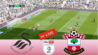 Southampton vs Swansea City live today Championship League Full Match Streaming Gameplay PC [upl. by Som738]