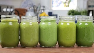 5 Green Smoothie Recipes [upl. by Ojiram]