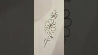 Easy flower drawing pencildesign drawing art pencildrawing shorts youtubeshorts drawing [upl. by Aihseuqram]