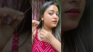 Trying Ear piercing cleaning hack 😱makeup shortsfeed youtube [upl. by Htidirem698]