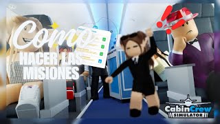 Como hacer las misiones de cabin crew🤌✈️ [upl. by Lerrehs815]