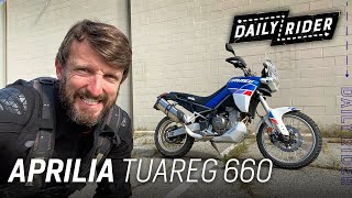 2022 Aprilia Tuareg 660 Review  Daily Rider [upl. by Yllime]