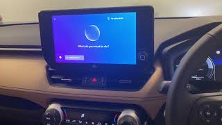 Toyota RAV4 2023  how to activate and use Toyota voice commands [upl. by Ecinnahs13]