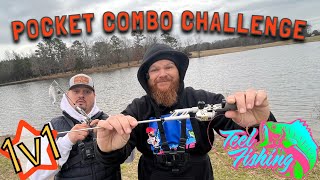 1v1 POCKET COMBO FISHING CHALLENGE WITH TexasReelnFishing [upl. by Nehcterg]