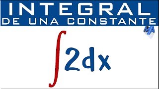 Integral de una constante [upl. by Andy559]