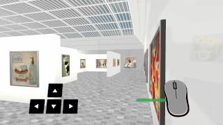 Virtual Art Expo  3D Modern Art Gallery 9 27 14 [upl. by Assital]