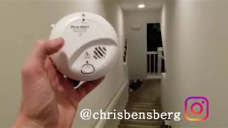 How To Install New Battery On Smoke Detector Carbon Monoxide Detector Fix That Annoying Beep Sound [upl. by Proulx]