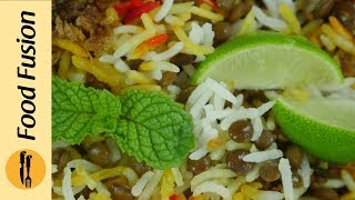 Qeema Masoor Biryani Recipe By Food Fusion [upl. by Anattar685]