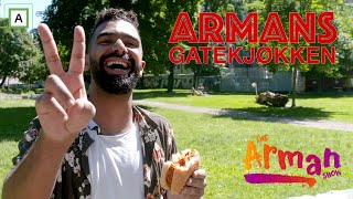 Armans Gatekjøkken gjør triks få burger [upl. by Emmalynne]