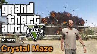 GTA V MISSION 13  Crystal Maze 100 Gold Medal FK GAMER  NEW GAMEPLAY EPISODE  13 [upl. by Assenahs]