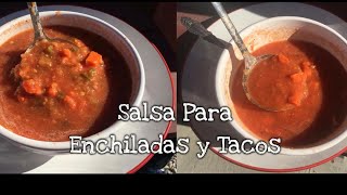 Salsa Para Enchiladas  Tacos Sopes  Ideal para Negocios [upl. by Cheffetz129]