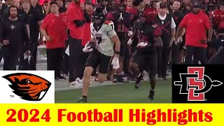 Oregon State vs San Diego State Football Game Highlights 9 7 2024 [upl. by Yokoyama]