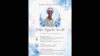 Elitha Myfantie Newell funeral Official Video [upl. by Akihsat]