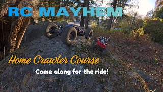 RC Mayhem  rock crawling on home course [upl. by Marvin]