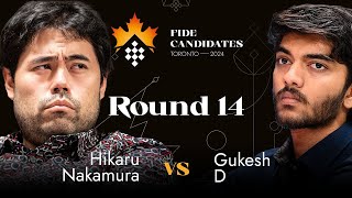 GUKESH WINS THE CANDIDATES Gukesh Makes History by Beating Hikaru👍👍👍 [upl. by Ahael514]