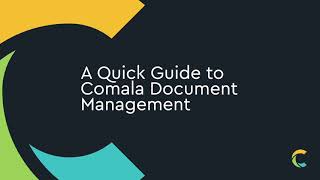 Comala Document Management Executive Demo  Data Center [upl. by Judie]