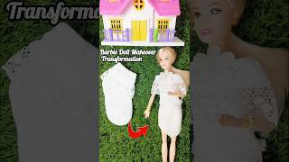 How to Make BARBIE Dress with Socks  DIY Barbie Clothes Hacks shors [upl. by Wagshul]