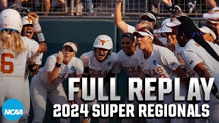 Texas vs Texas AampM 2024 NCAA softball super regionals Game 2  FULL REPLAY [upl. by Grubb]