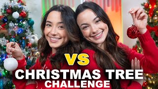 Twin Christmas Tree Challenge Who Did It Best [upl. by Aihsenek815]