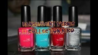 Rangement vernis et Collection Kiko sugar mat miror nail paint [upl. by Carlotta]