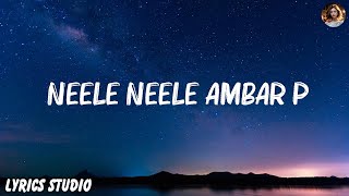 Kishore Kumar  Neele Neele Ambar Par Lyrics [upl. by Okiruy]