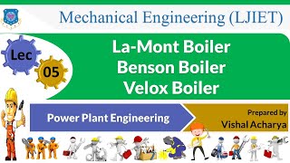 L 5 LaMont Boiler Benson Boiler Velox Boiler  Power Plant Engineering  Mechanical [upl. by Nylyaj]