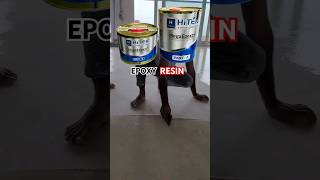 Epoxy Resin in floor😍 In just 1500rs epoxyfloors epoxy shorts [upl. by Aivatal902]