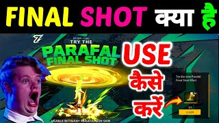 HOW TO USE PARAFAL FINAL SHOT  FREE FIRE NEW EVENT  FF NEW EVENT [upl. by Zeculon]