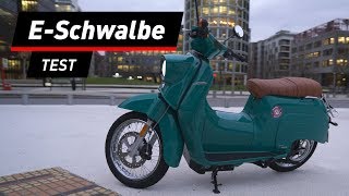 ESchwalbe im Test Das DDRKultmoped ist zurück [upl. by Amhsirak943]