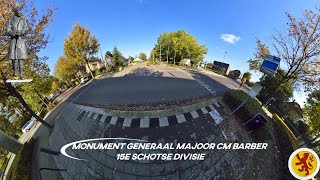 Monument Generaal Majoor CM Barber  Moergestel 25 oktober 1944  80 jaar Vrijheid [upl. by Lena]