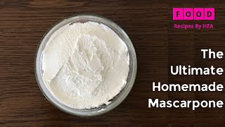 The Ultimate Homemade Mascarpone Cheese Recipe Super Simple Super Healthy Try This Recipe [upl. by Cohdwell]