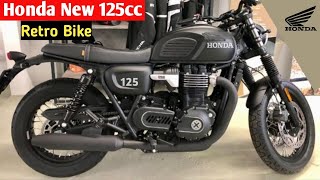 Honda new retro 125cc bike launch in india 2024  features price  honda upcoming bikes [upl. by Rebeca]