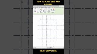 How to Place Grids and Columns in Revit Structure shorts revit [upl. by Lonni]