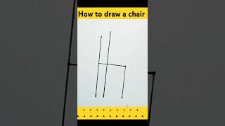 How to draw a chair chair easy drawing shorts [upl. by Eeresid]