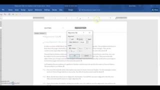 Using Alignment Tabs to format Headers and Footers Word 2016 [upl. by Avelin]