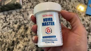 Numb Master 5 Lidocaine Topical Numbing Cream Review [upl. by Dieball877]