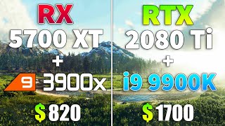 RX 5700 XT  R9 3900x vs RTX 2080 Ti  i9 9900k [upl. by Sammons]